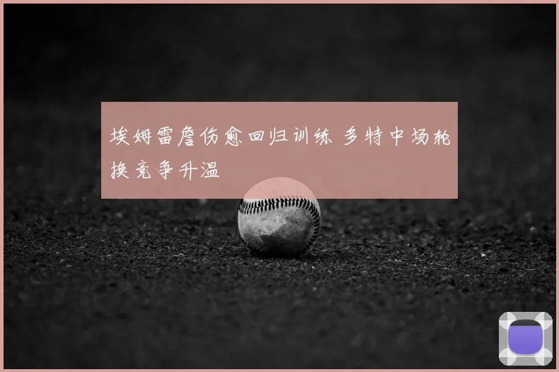 埃姆雷詹伤愈回归训练 多特中场轮换竞争升温