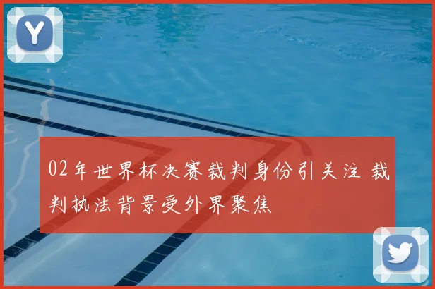 02年世界杯决赛裁判身份引关注 裁判执法背景受外界聚焦